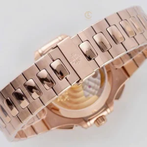 Patek Philippe Nautilus Chronograph 5980/1R-001 40mm Black-Gray Dial Rose Gold – VIP Version - Görsel 9