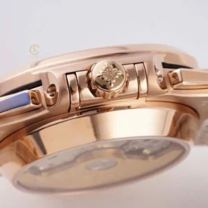 Patek Philippe Nautilus Chronograph 5980/1R-001 40mm Black-Gray Dial Rose Gold – VIP Version - Görsel 7
