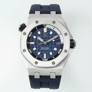 Alternative view of Audemars Piguet Royal Oak Offshore Diver 15720ST 42mm Blue Dial – VIP Version
