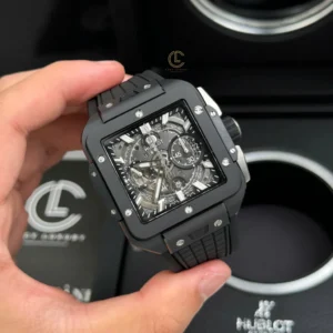 Hublot Square Bang Unico 821.CI.0170.RX 821CI0170RX 42mm Black Dial Ceramic – VIP Version - Görsel 5