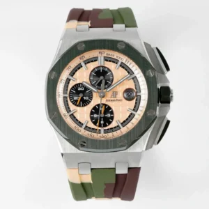 Alternative view of Audemars Piguet Royal Oak Offshore Chronograph Ceramic Camouflage 26400SO 44mm Rose Gold Dial – VIP Version