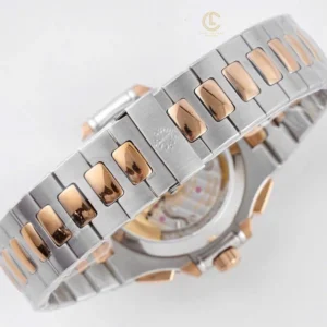 Patek Philippe Nautilus Chronograph 5980/1AR-001 40.5mm Blue Dial Rose Gold Demi – VIP Version - Görsel 9