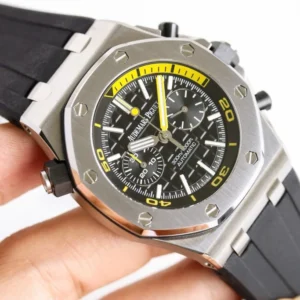 Audemars Piguet Royal Oak Offshore Diver Chronograph Black Yellow 26703ST 42mm – VIP Version - Görsel 3
