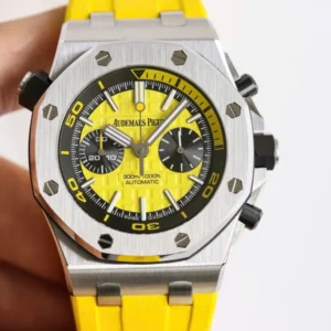 Alternative view of Audemars Piguet Royal Oak Offshore Diver Chronograph in Yellow 26703ST 42mm – VIP Version