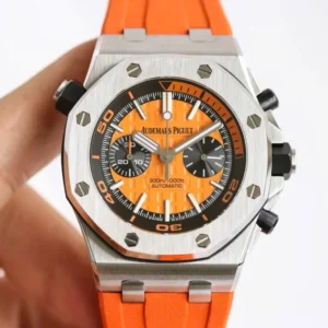 Alternative view of Audemars Piguet Royal Oak Offshore Diver Chronograph in Orange 26703ST 42mm – VIP Version