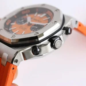 Audemars Piguet Royal Oak Offshore Diver Chronograph in Orange 26703ST 42mm – VIP Version - Görsel 6
