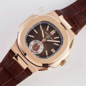 Alternative view of Patek Philippe Nautilus 5980R-001 40.5mm Chronograph Rose Gold – VIP Version
