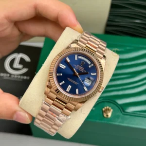 Rolex Day Date 228235-0085 40mm Blue Dial Rose Gold – VIP Version - Görsel 4