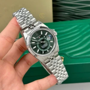 Alternative view of Rolex Sky-Dweller White Gold 336934-0002 42mm Green Dial – VIP Version