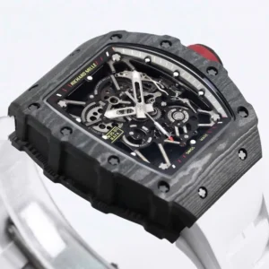 Richard Mille RM35-01 Rafa Cacbon NTPT White Strap 42mm – VIP Version - Görsel 5
