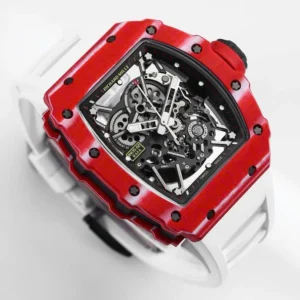 Richard Mille RM35-02 Rafael Nadal Red White Strap Carbon – VIP Version - Görsel 3