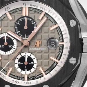 Audemars Piguet Royal Oak Offshore Selfwinding Chronograph Black 26415CE 44mm Grey Dial – VIP Version - Görsel 6