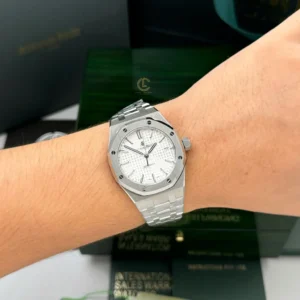 Audemars Piguet Royal Oak 37mm 15450ST.OO White Dial Steel – VIP Version - Görsel 5