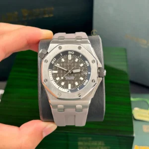 Alternative view of Audemars Piguet Royal Oak Offshore Diver 15720ST 42mm Stainless Steel Grey Dial – VIP Version