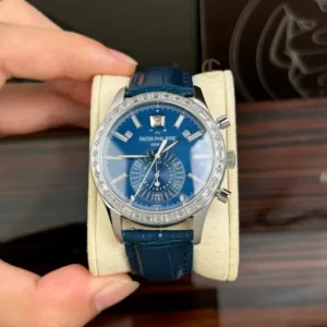 Alternative view of Patek Philippe Complications 5961P-001 40mm Blue Dial Steel – VIP VERSION