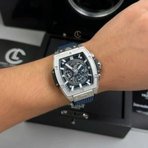 Hublot Spirit Of Big Bang 642.NX.7170.RX 642NX7170RX 44mm Blue Dial Titanium V2 – VIP Version - Görsel 6