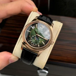Alternative view of Patek Philippe Complications 5205R-011 40mm Green Dial Rose Gold – VIP Version