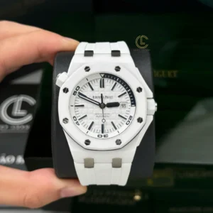 Audemars Piguet Royal Oak Offshore Diver 15707CE 42mm White Dial Ceramic – VIP Version - Görsel 3