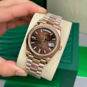 Rolex Day Date 228235 Chocolate Dial 40mmm Everose Gold 180gram – VIP Version - Görsel 3