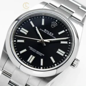 Rolex Oyster Perpetual 41mm 124300 Mặt Số Đen Black Dial Steel – VIP Version - Görsel 5