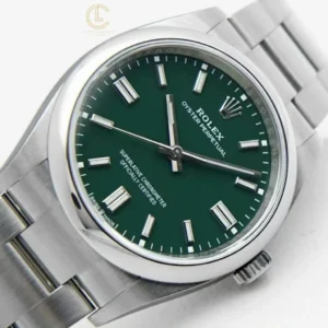 Rolex Oyster Perpetual 41mm 124300 Green Dial Steel – VIP Version - Görsel 3