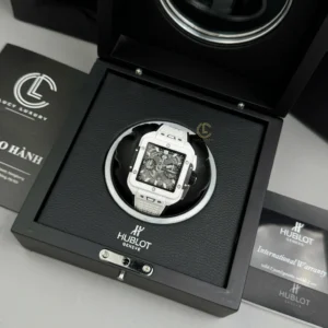 Hublot Square Bang Unico 821.HX.0170.RX 821HX0170RX 42mm White Dial Ceramic – VIP Version - Görsel 8
