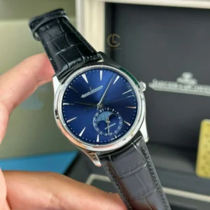 Alternative view of Jaeger Lecoultre Master UltraThin Moon 40mm Blue Dial Steel – VIP Version