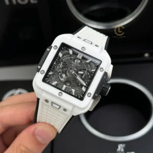 Alternative view of Hublot Square Bang Unico 821.HX.0170.RX 821HX0170RX 42mm White Dial Ceramic – VIP Version