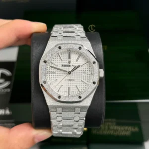 Audemars Piguet Royal Oak Frosted Gold 41mm Silver Dial Steel – VIP Version - Görsel 3