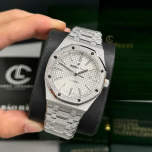 Audemars Piguet Royal Oak Frosted Gold 41mm Silver Dial Steel – VIP Version - Görsel 4