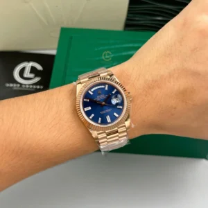 Rolex Day Date 228235-0085 40mm Blue Dial Rose Gold – VIP Version - Görsel 5