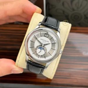 Alternative view of Patek Philippe Complications 5205G-001 40mm White Dial Steel – VIP Version