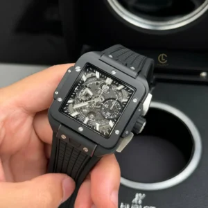 Hublot Square Bang Unico 821.CI.0170.RX 821CI0170RX 42mm Black Dial Ceramic – VIP Version - Görsel 4