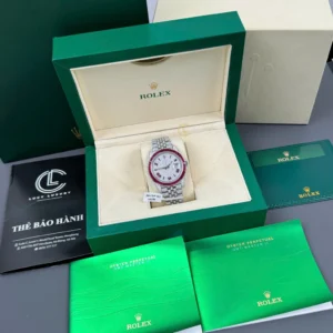 Rolex Datejust 41mm Custom Benzel Sapphire Full Moissanite Hongkong – Customize Diamod - Görsel 10