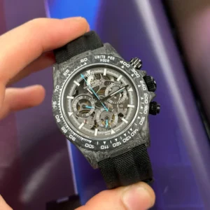 Rolex Daytona Skeleton DIW Carbon black 40mm – VIP Version - Görsel 4