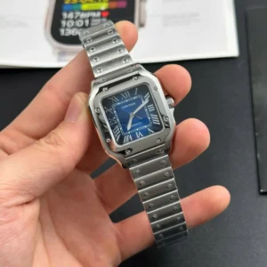 Cartier Santos De Cartier Medium Blue WSSA0063 35.5mm – VIP Version - Görsel 4