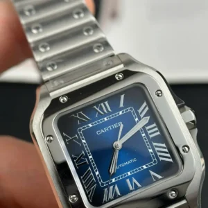 Cartier Santos De Cartier Medium Blue WSSA0063 35.5mm – VIP Version - Görsel 6