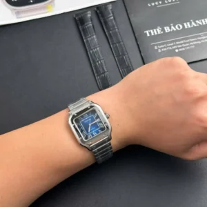Cartier Santos De Cartier Medium Blue WSSA0063 35.5mm – VIP Version - Görsel 5