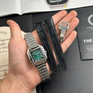 Cartier Santos De Cartier Medium Green WSSA0061 35.5mm – VIP Version - Görsel 4