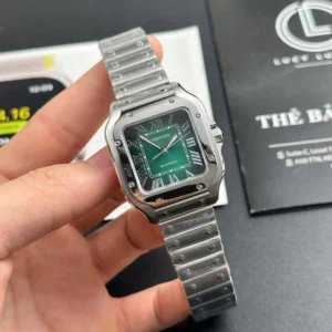 Alternative view of Cartier Santos De Cartier Medium Green WSSA0061 35.5mm – VIP Version