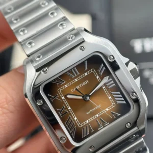 Cartier Santos De Cartier Chocolate Dial WSSA0065 35.5mm – VIP Version - Görsel 6