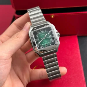 Cartier Santos De Cartier Green Dial Large WSSA0062 39.8mm – VIP Version - Görsel 4