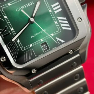 Cartier Santos De Cartier Green Dial Large WSSA0062 39.8mm – VIP Version - Görsel 5