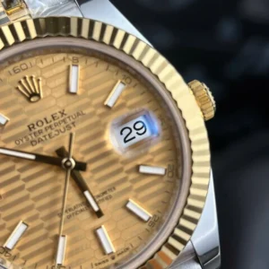 Rolex Datejust M126333-0022 “Motif” Two Tone Yellow 41mm – VIP Version - Görsel 7
