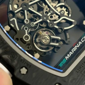 Richard Mille RM055 Asia Manual Winding Bubba Watson Carbon 42MM Blue – VIP Version - Görsel 5