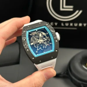 Richard Mille RM055 Asia Manual Winding Bubba Watson Carbon 42MM Blue – VIP Version - Görsel 3
