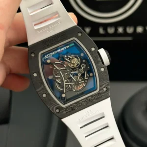 Richard Mille RM055 Asia Manual Winding Bubba Watson Carbon 42MM Blue – VIP Version - Görsel 8