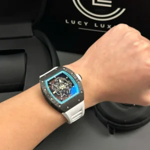 Richard Mille RM055 Asia Manual Winding Bubba Watson Carbon 42MM Blue – VIP Version - Görsel 6