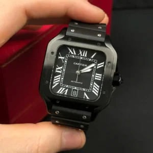 Alternative view of Cartier Santos De Cartier CRWSSA0039 39.8mm Ceramic – VIP Version