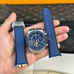 Alternative view of Hublot Big Bang Unico Titanium Blue Ceramic 441.NL.5171.RX 42mm – VIP Version